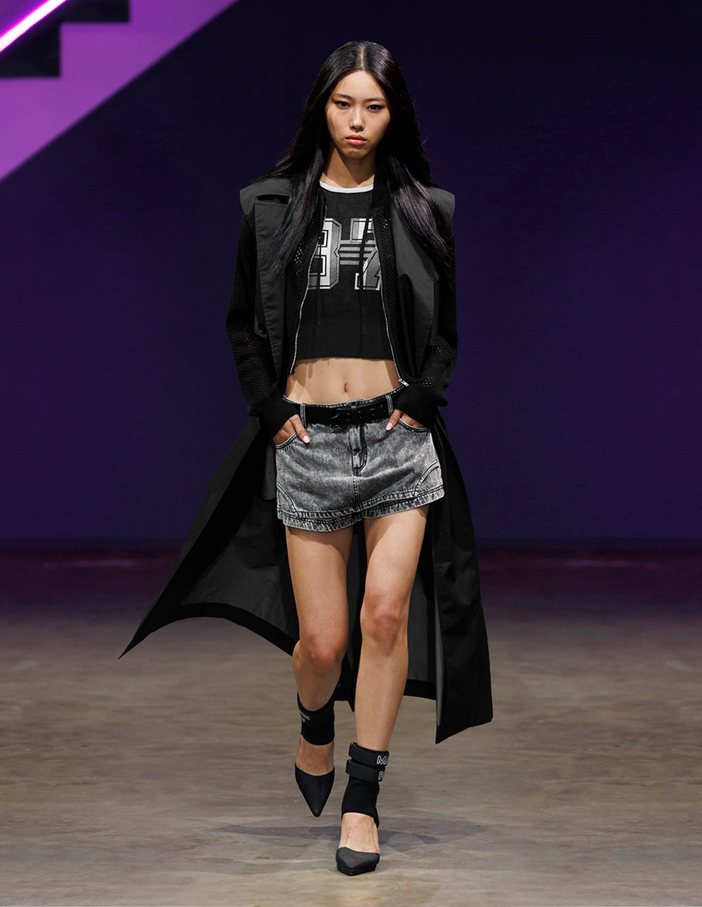 Women's Contrast Jacquard Crew Neck Sweater