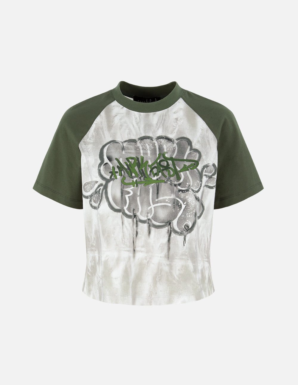 Women's Graffiti Bubble Print Cotton T-Shirt