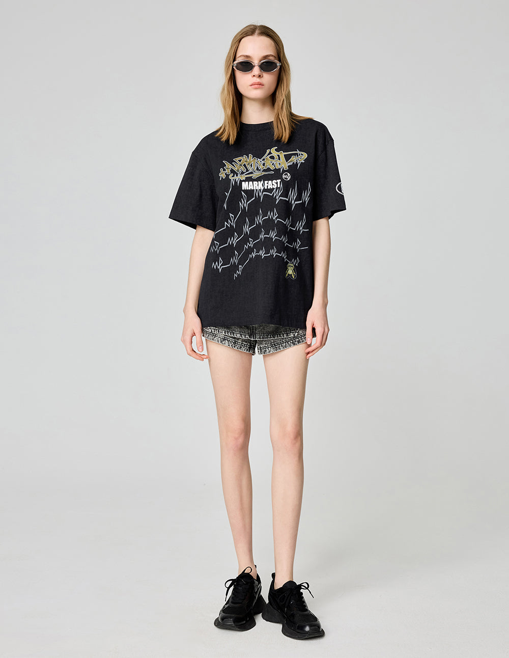 Women's Retro Logo Print T-Shirt