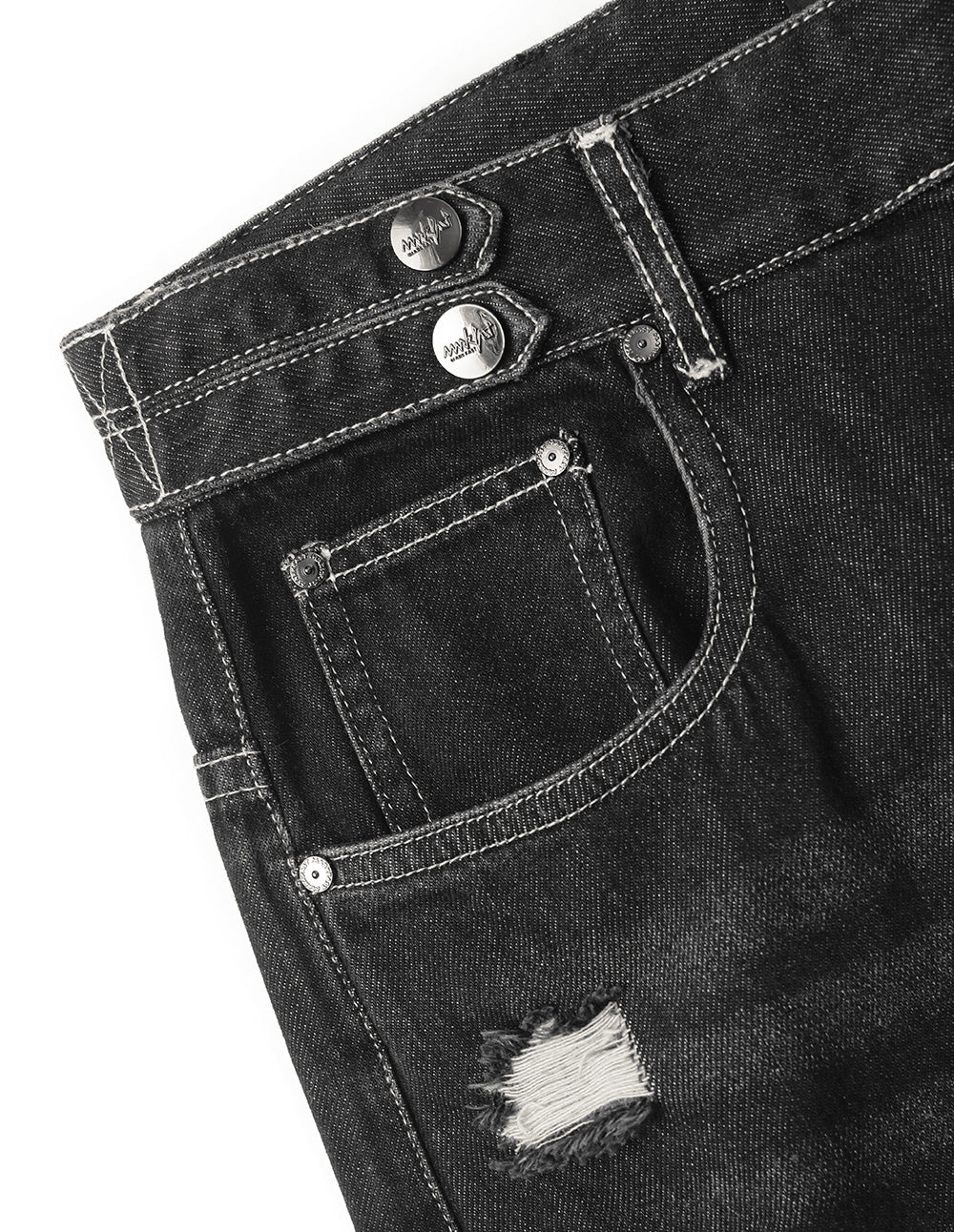 Men's Loose Ripped Washed Jeans