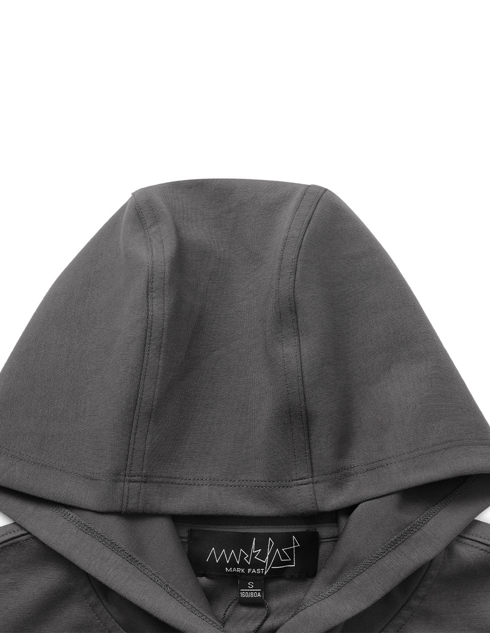 Women's Gray Hooded Irregular Hem Sweatshirt