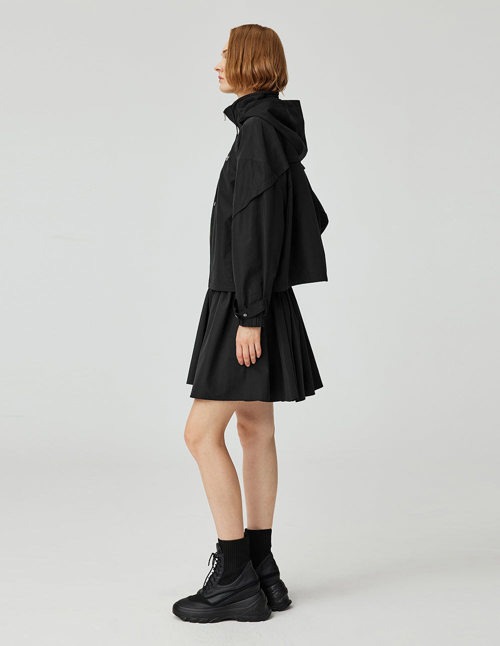 MF High-Waisted Button-Up Tulip Skirt A-Line