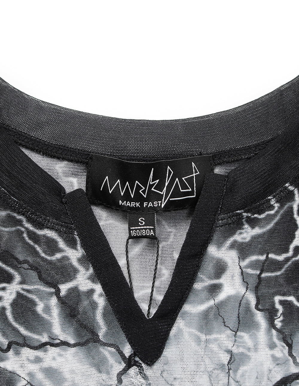 MF Artistic Lightning Pattern V-Neck T