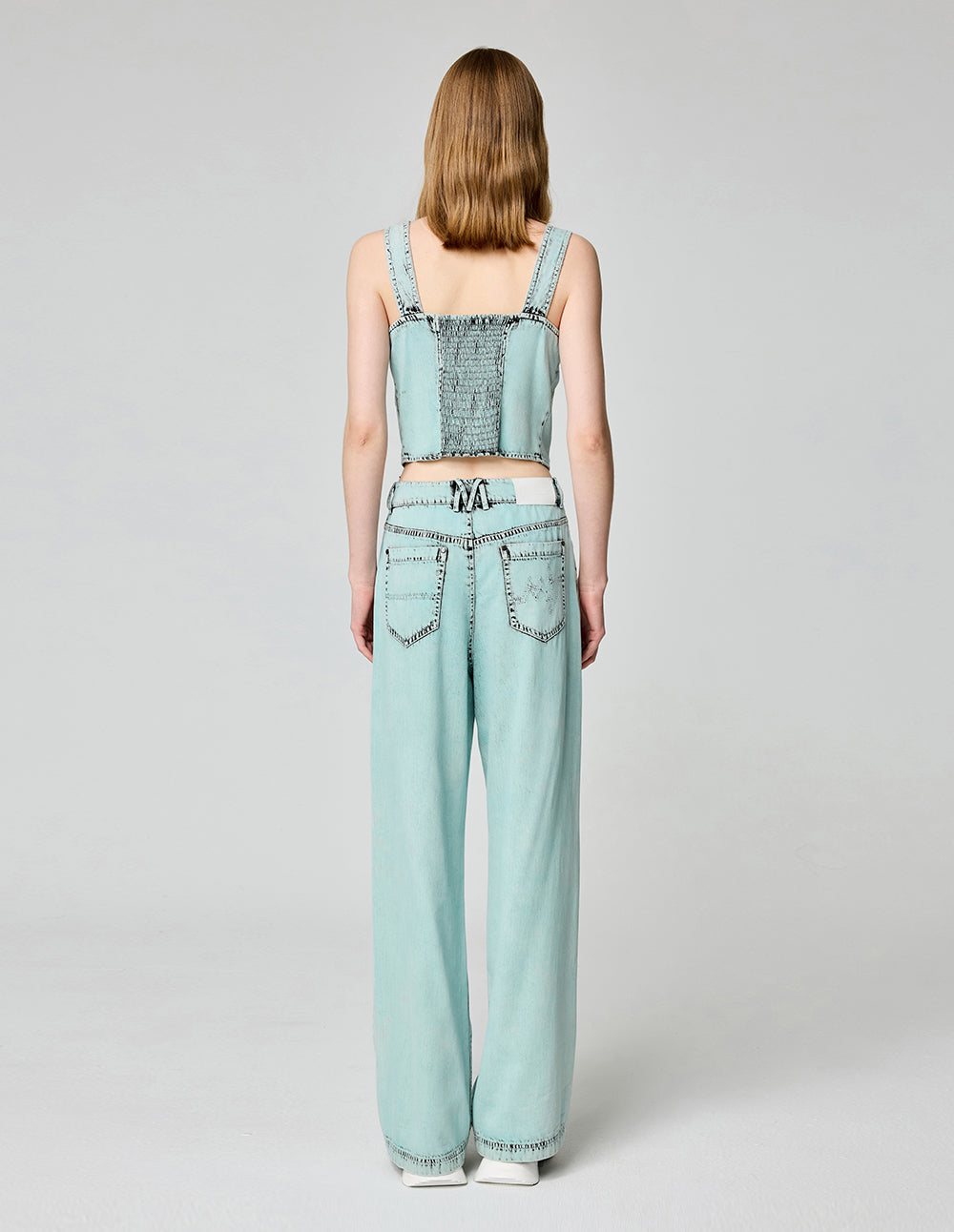 Design Heavy Washed Glacier Blue Denim Tank