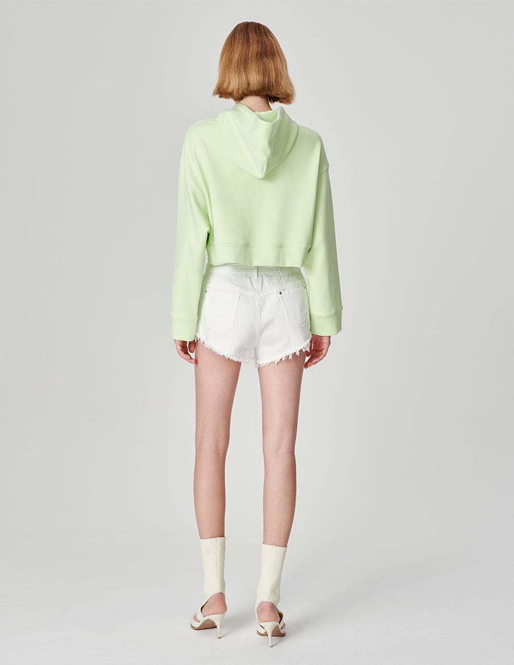 White Washed Ripped Denim Shorts