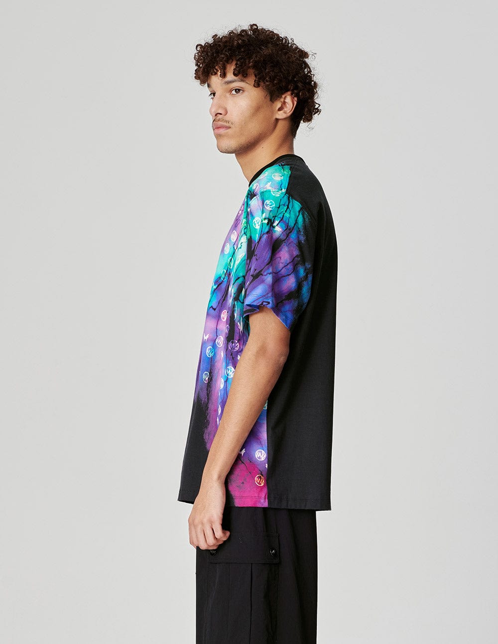 Unisex Starry Sky Logo Printed T-Shirt