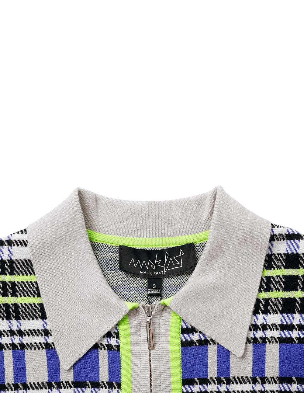 Women's contrast plaid jacquard sweater