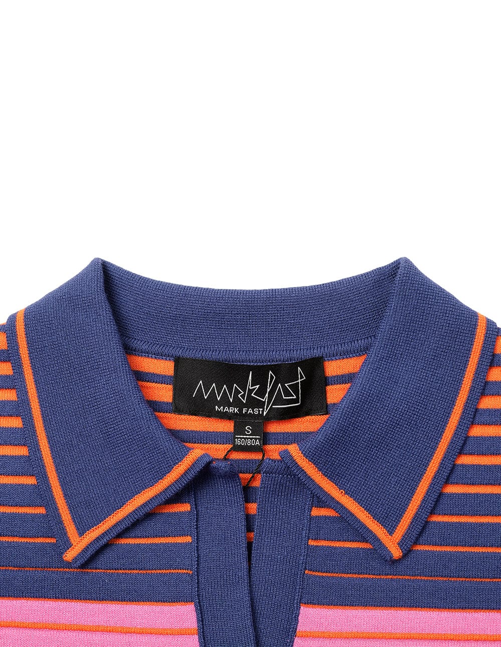 Women's Contrast Colour Small V-Neck Striped Sweater