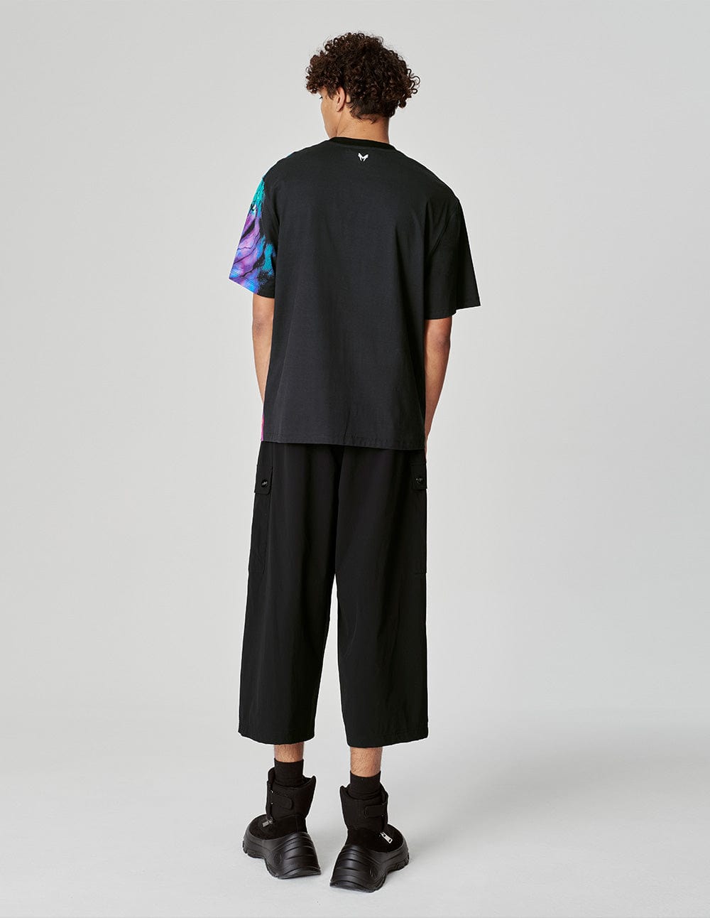 Unisex Starry Sky Logo Printed T-Shirt