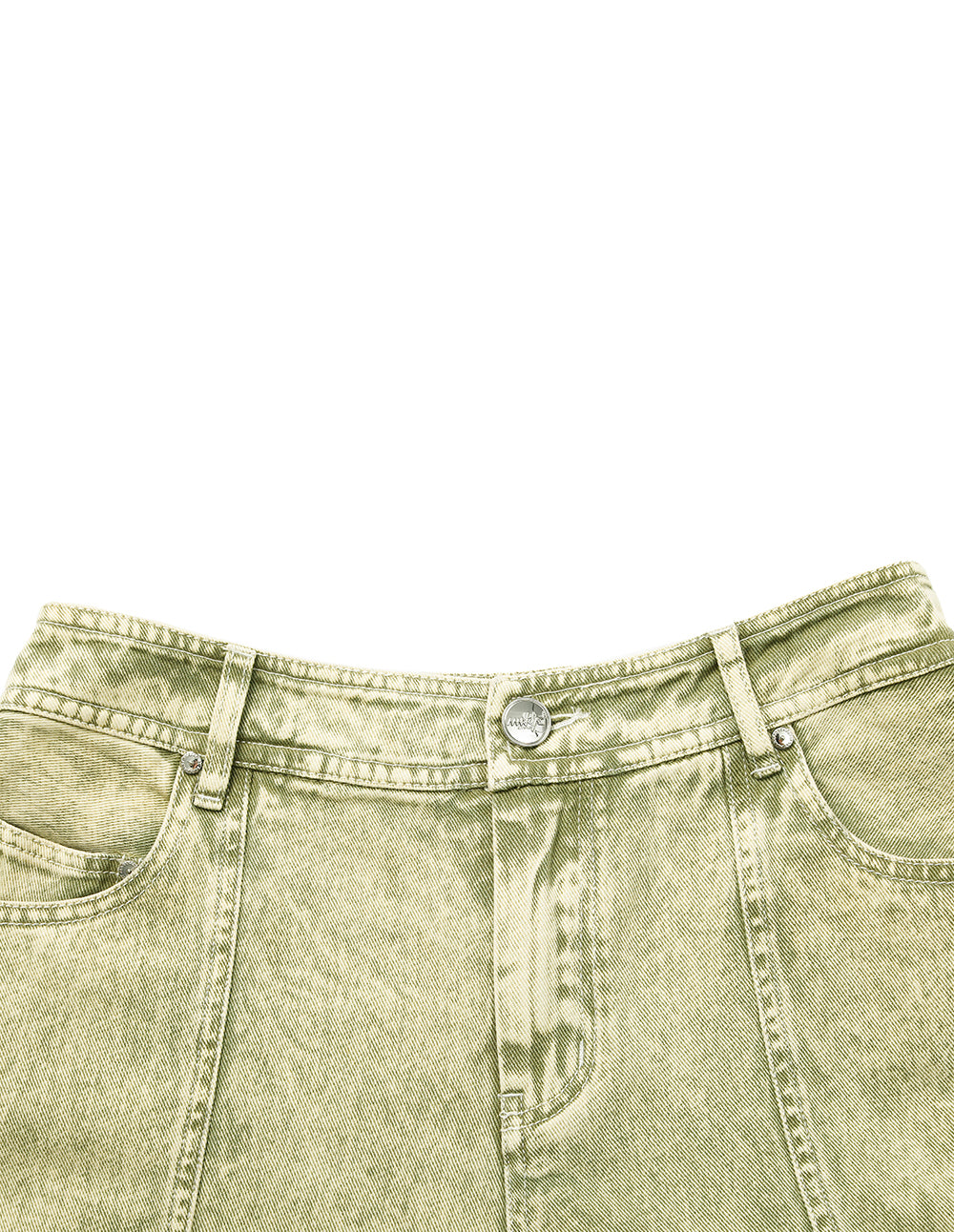 Women's Olive Green Bootcut Wide Leg Jeans