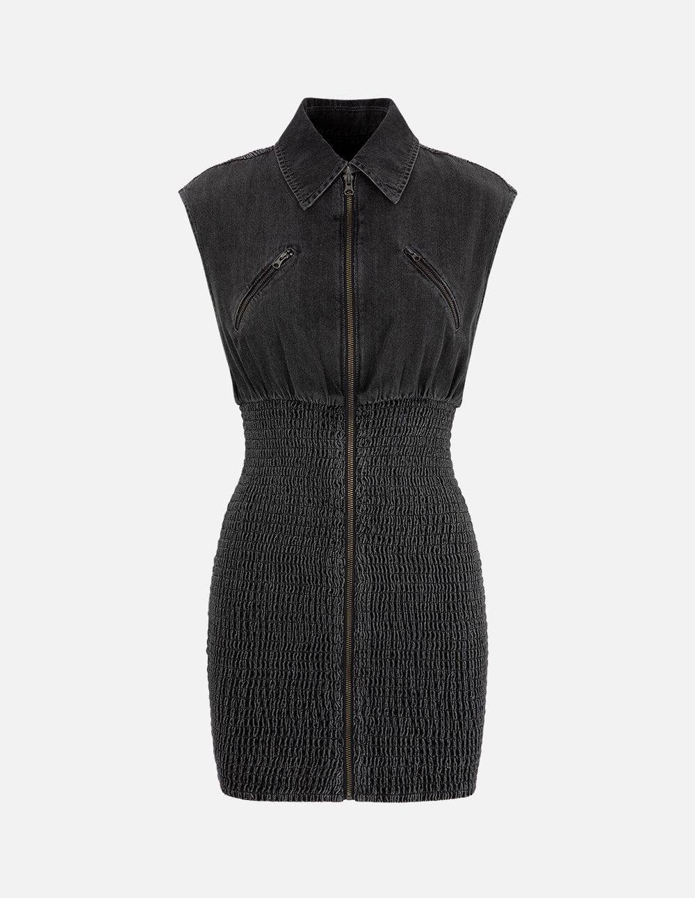 Women's Black Denim Dress