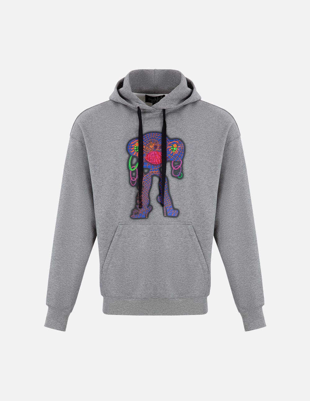 Unisex Cotton Sweatshirt With Electric Eyes And Animal Print For Couples