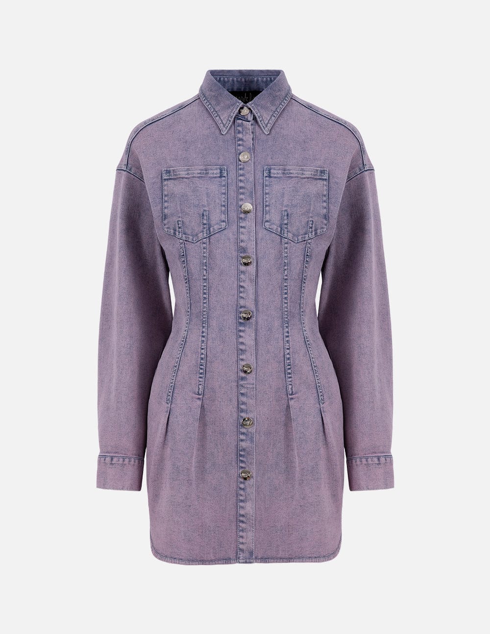 Women's lavender purple denim dress