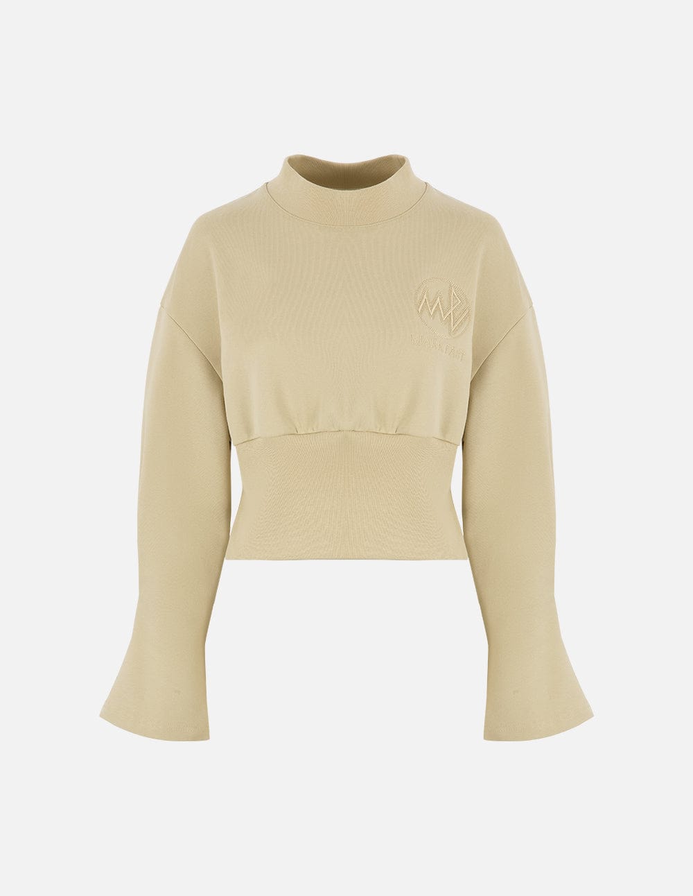 Women's Pure Cotton Embroidered Trumpet Sleeve Sweater