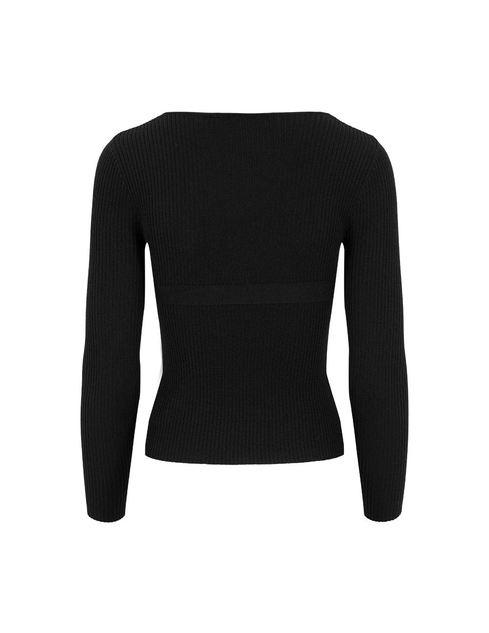 Women's Wool V-Neck Pleated Sweater