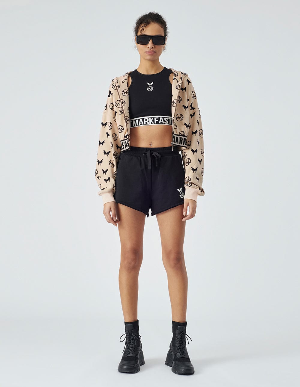 Women's Beige Hooded Casual Jacket