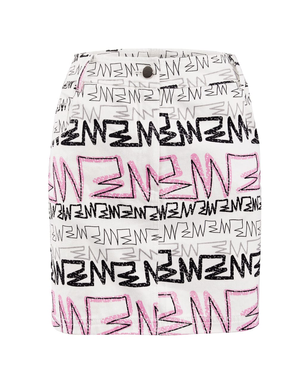 Women Graffiti Slim Fit Mini Skirt