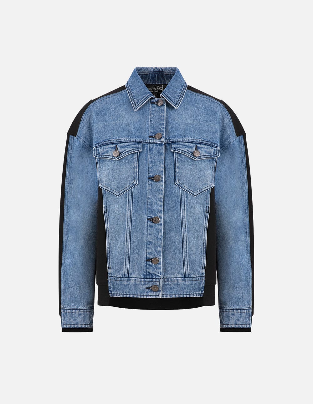 Panelled Embroidered Denim Jacket
