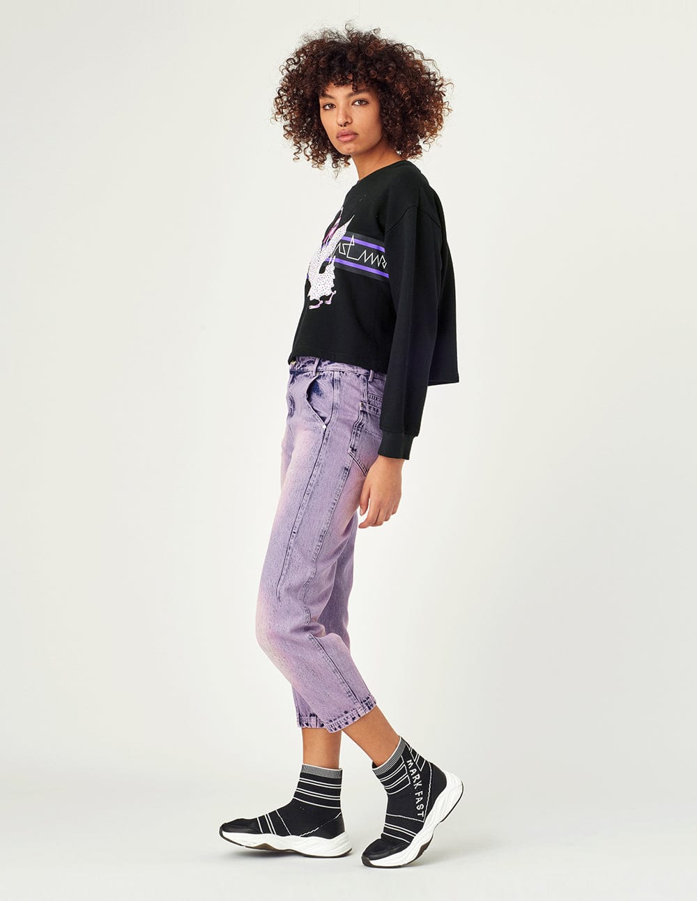 Women Loose Fit Denim Jeans