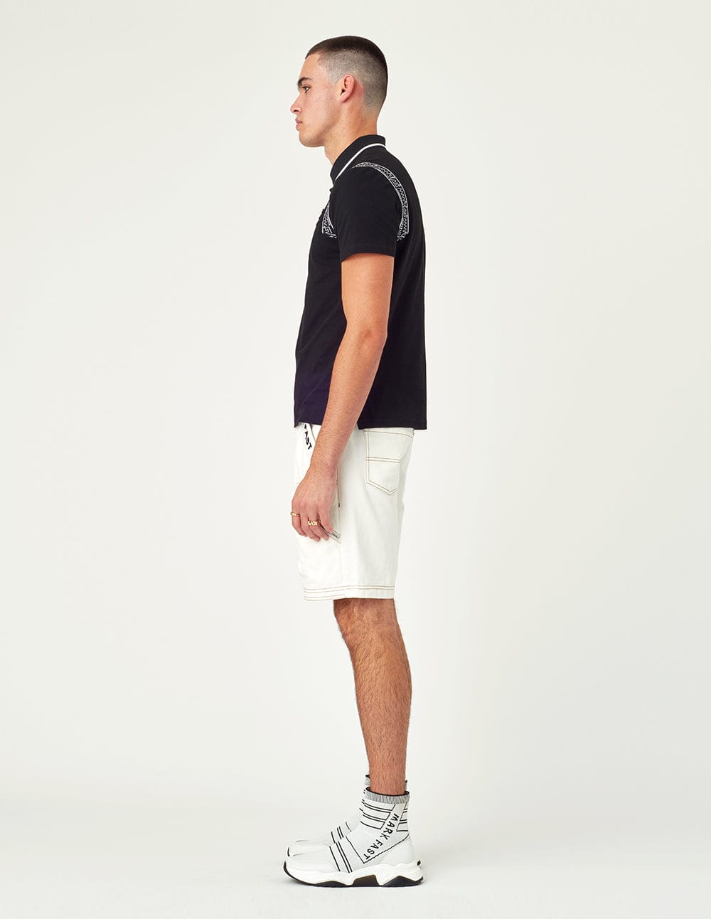 Men Washed Denim Shorts