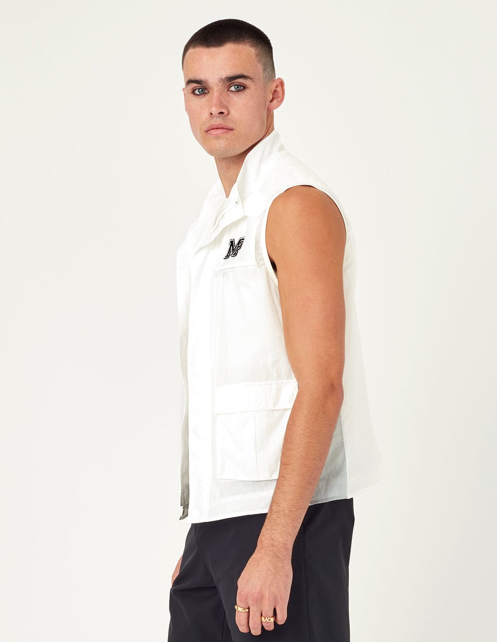 Multi-Pocket Logo Decoration Jacket