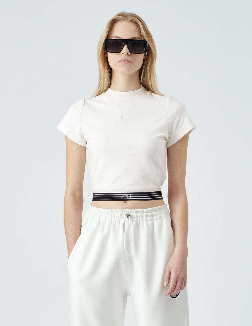 Women's Small Turtleneck All-Match Short Tight T-Shirt