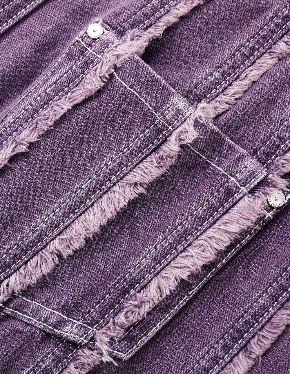 Ladies Purple Denim Short Skirt