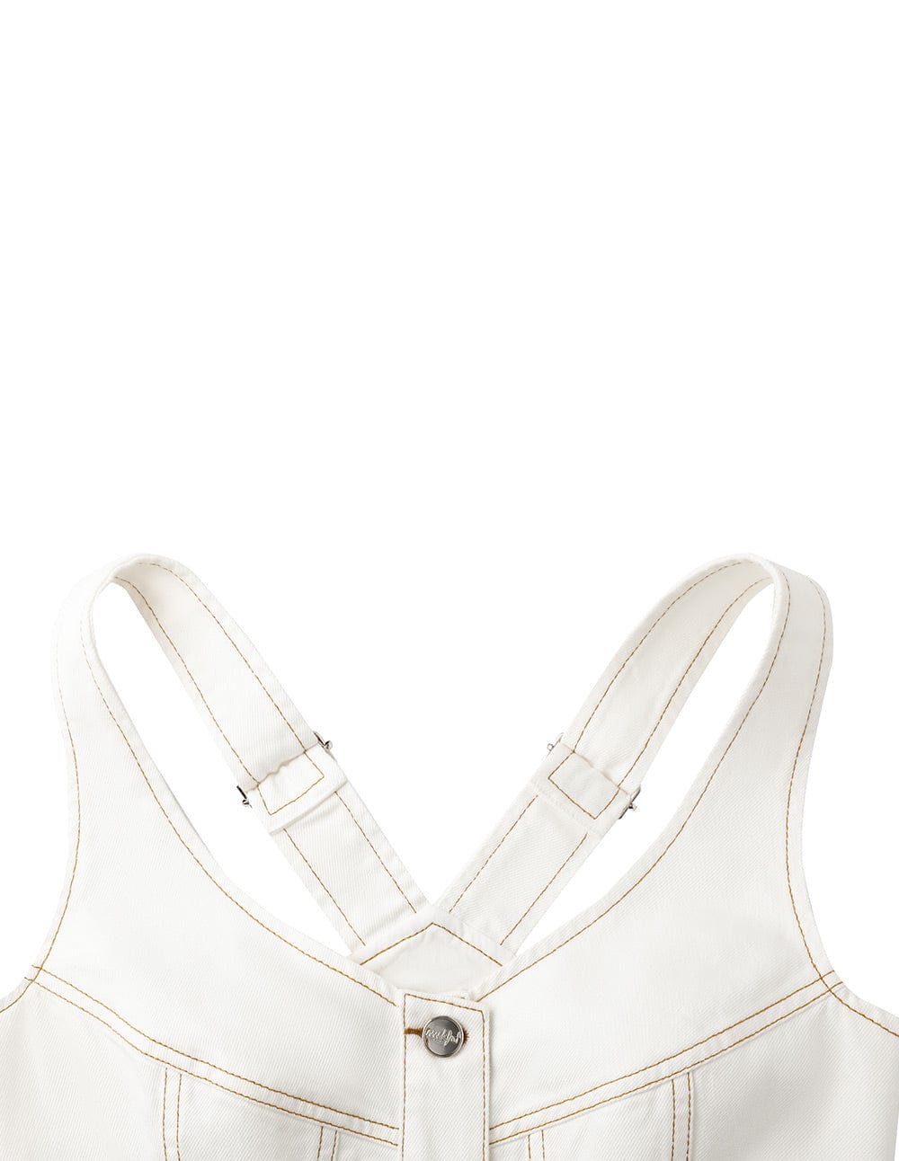 Women's White Washed Denim Vest