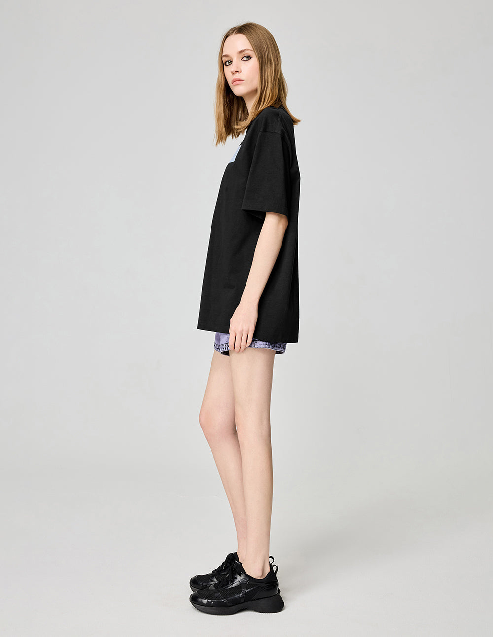 Couple Style Chewing Gum Slogan Printed T-Shirt