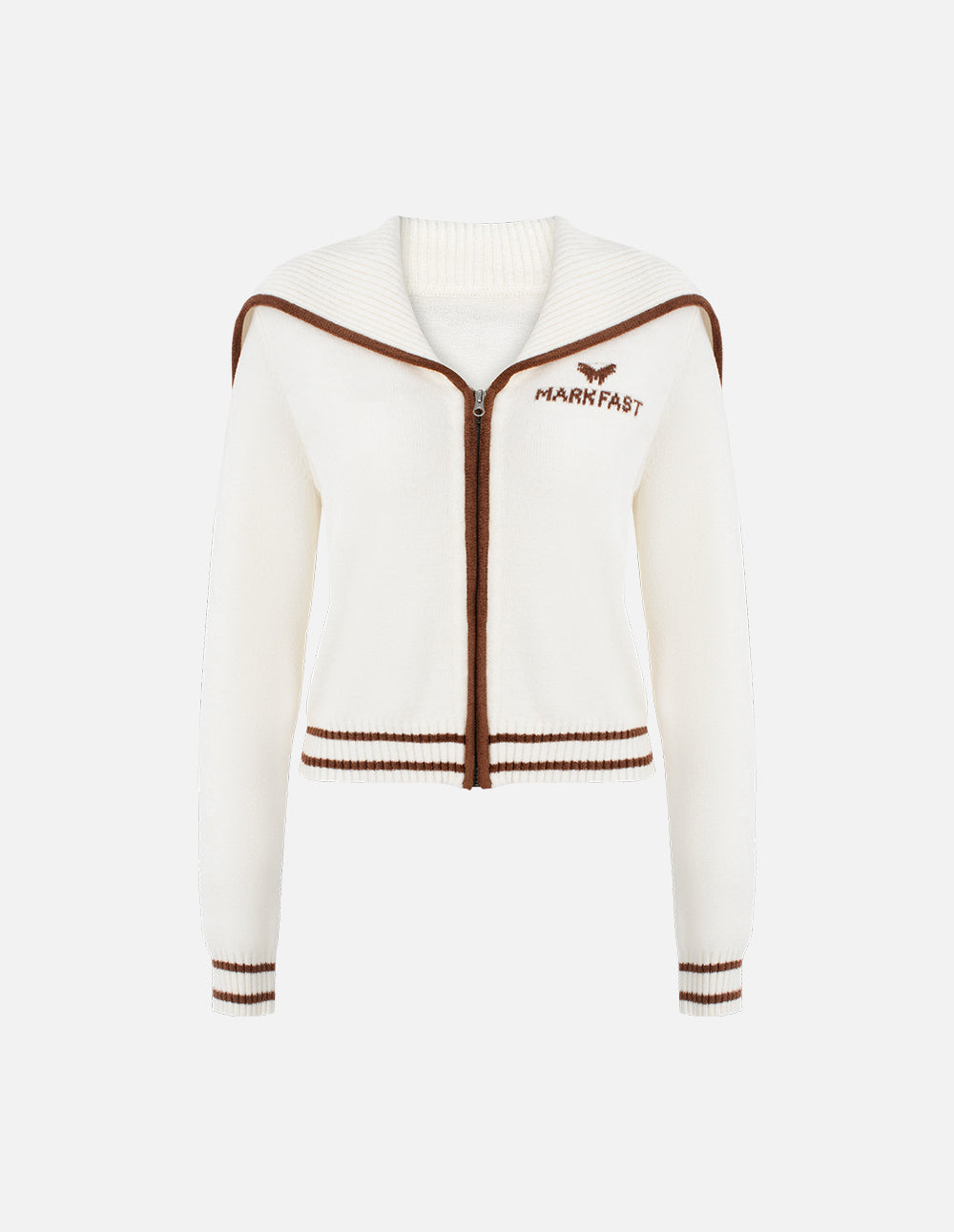 MF High-Waist Elastic Belted Versatile Slim-Fit A-Line Knitted Top