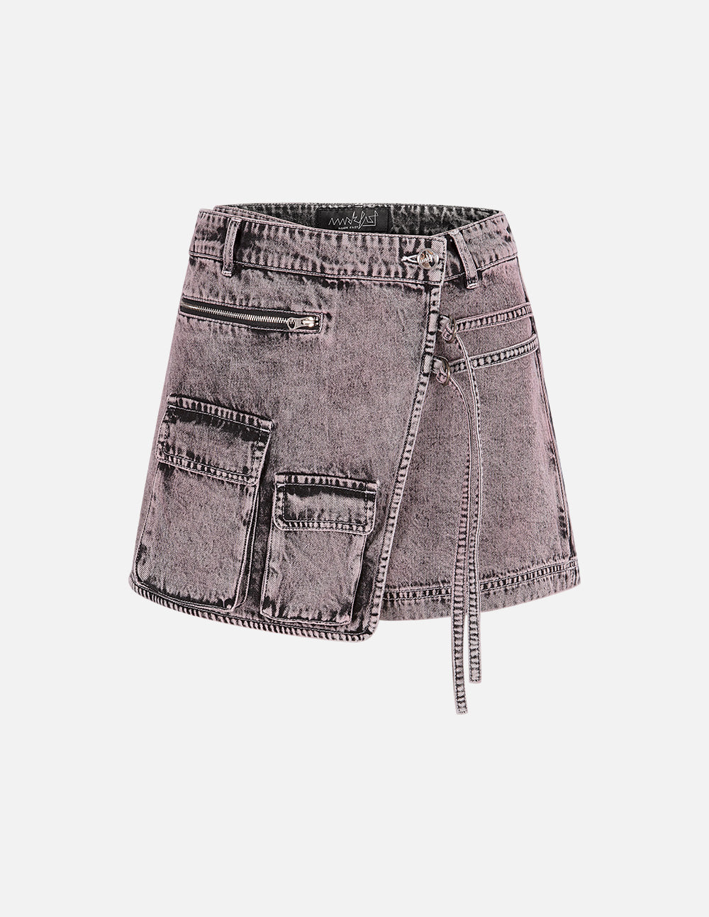 Women's Wrap Snowflake Dyed Denim Culottes