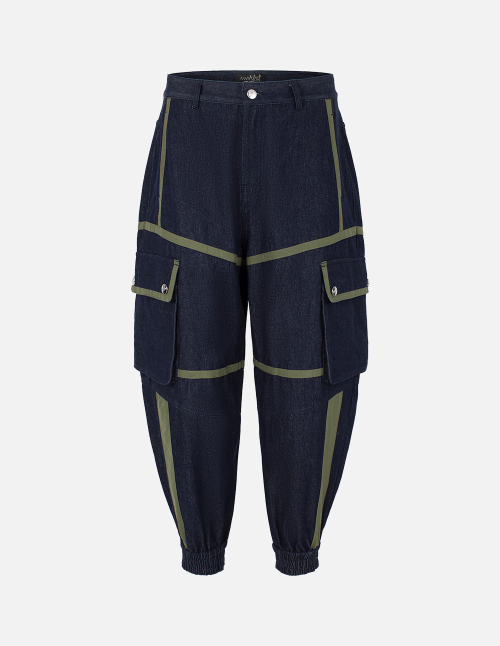 Men's Quilted Patchwork Washed Jeans