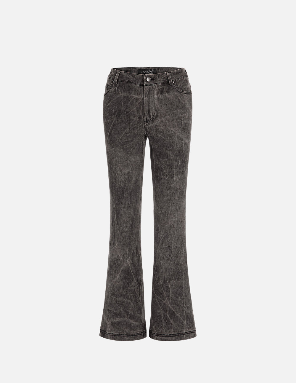 Women's Micro Stretch Washed Denim Flared Pants