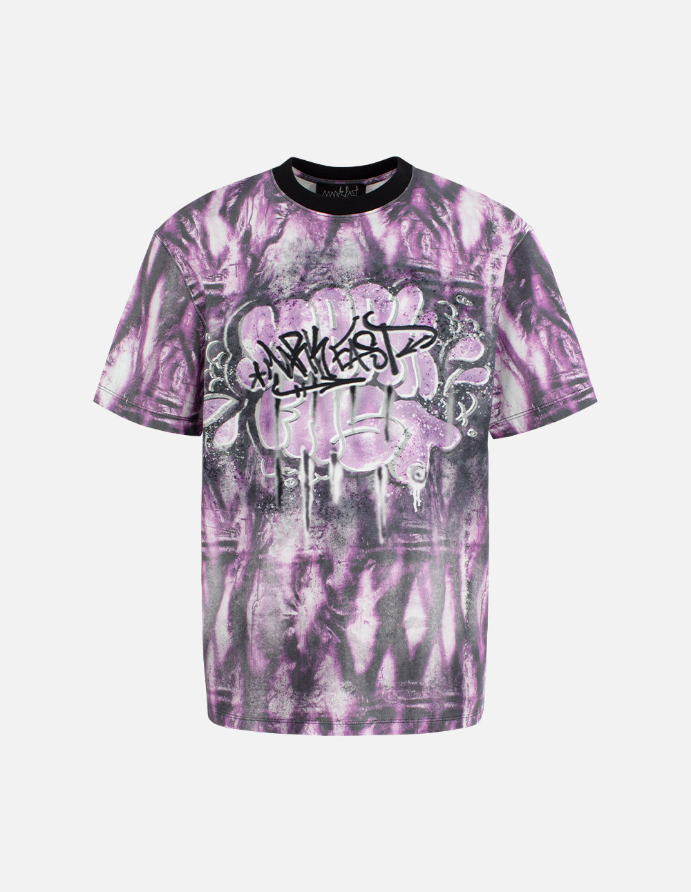 Women's Abstract Printed Cotton Loose T-Shirt