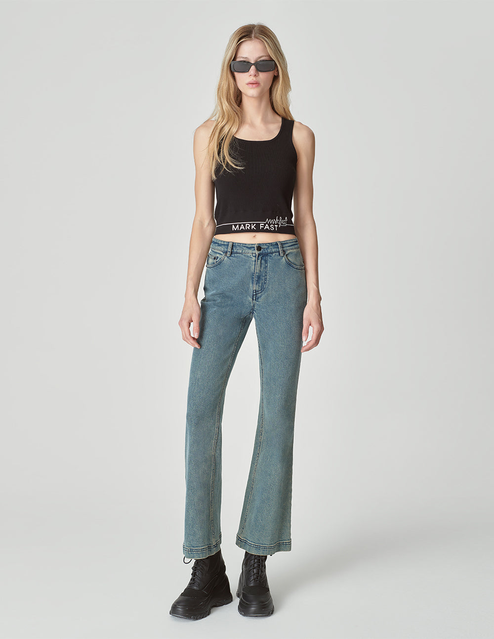 Women's Vintage Washed Cotton Jeans