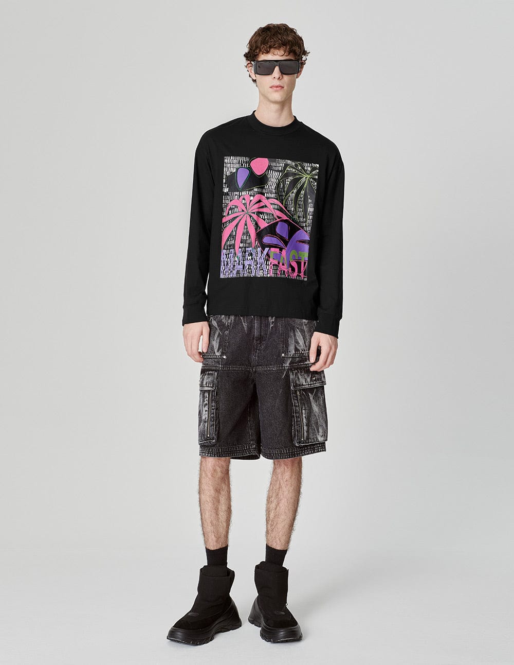 Women's Tropical Rainforest Print Crew Neck Sweatshirt