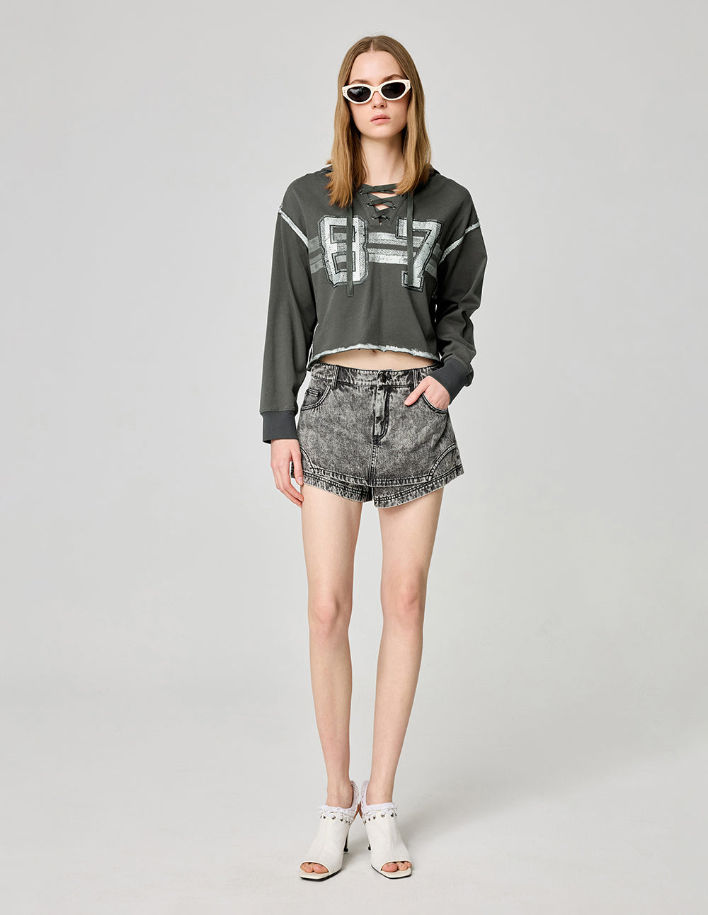 Women's Hand-Painted Graffiti Cotton Hooded Sweatshirt