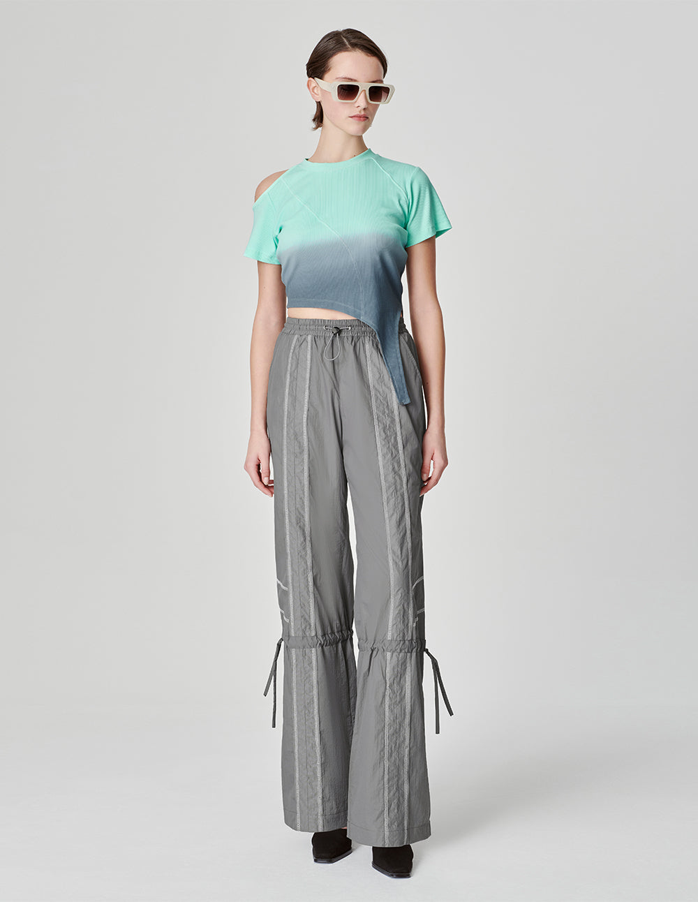 Women's Gradient Off-Shoulder T-Shirt