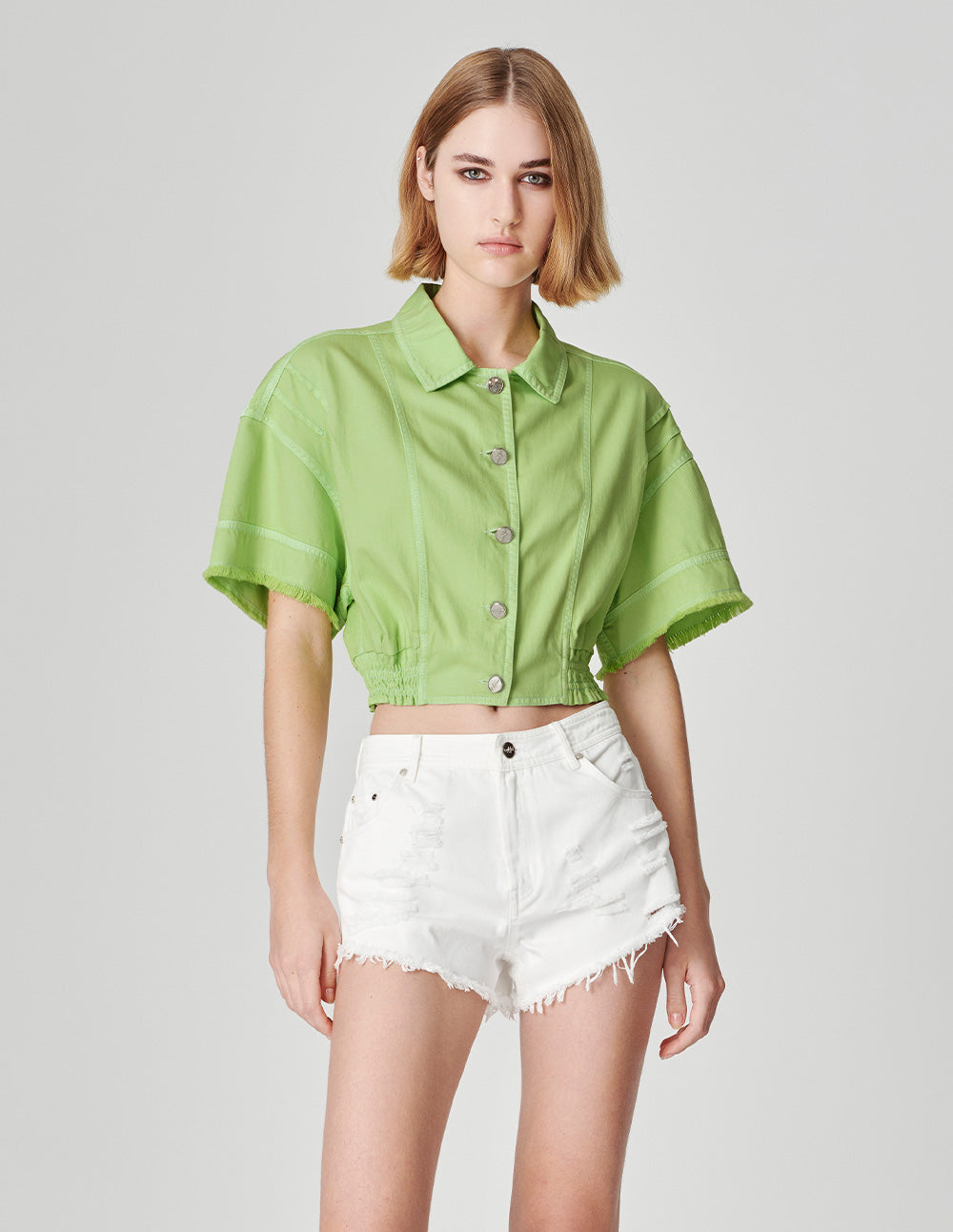 Women's Washed Denim Shirt