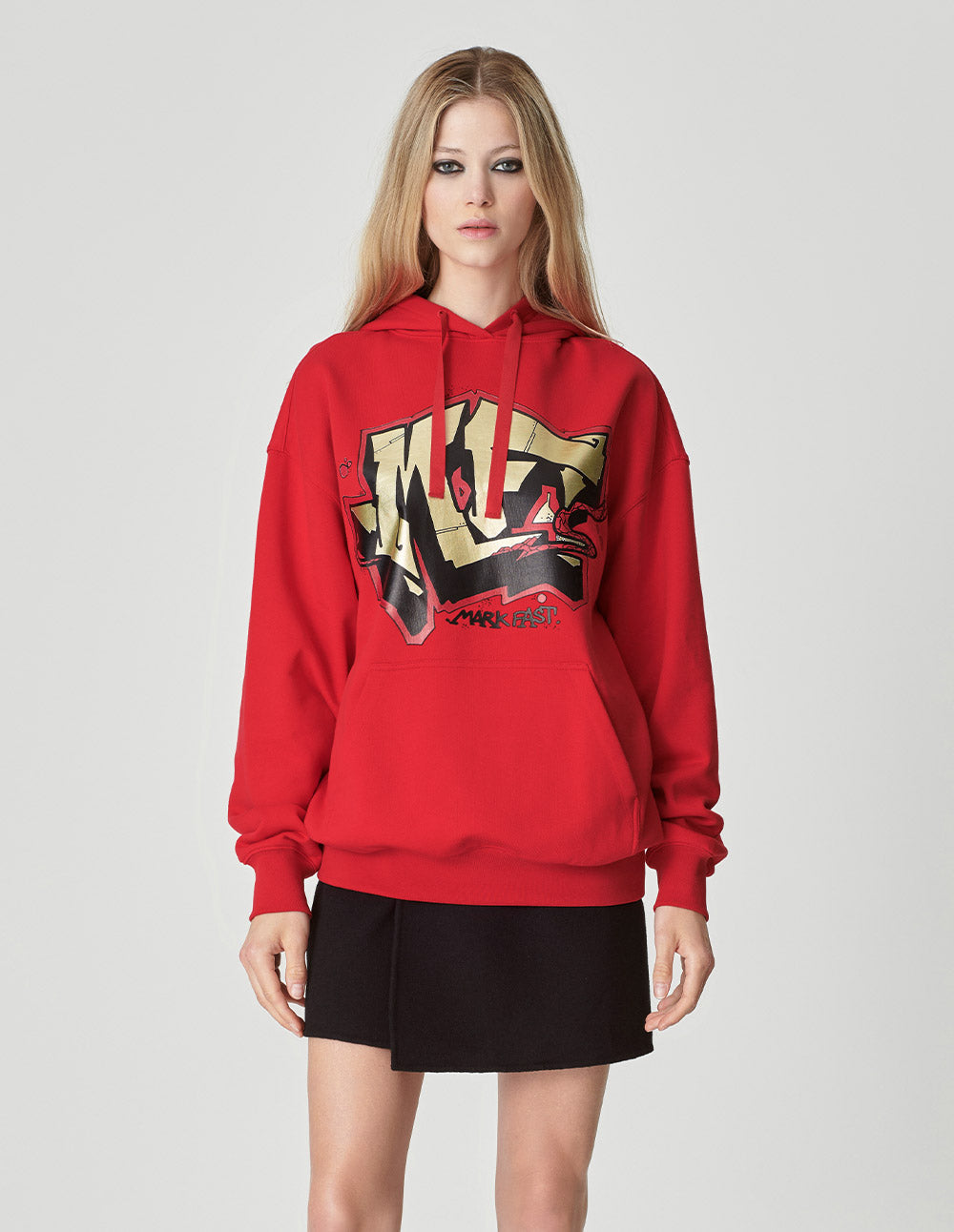 Printed Cotton Hooded Sweatshirt