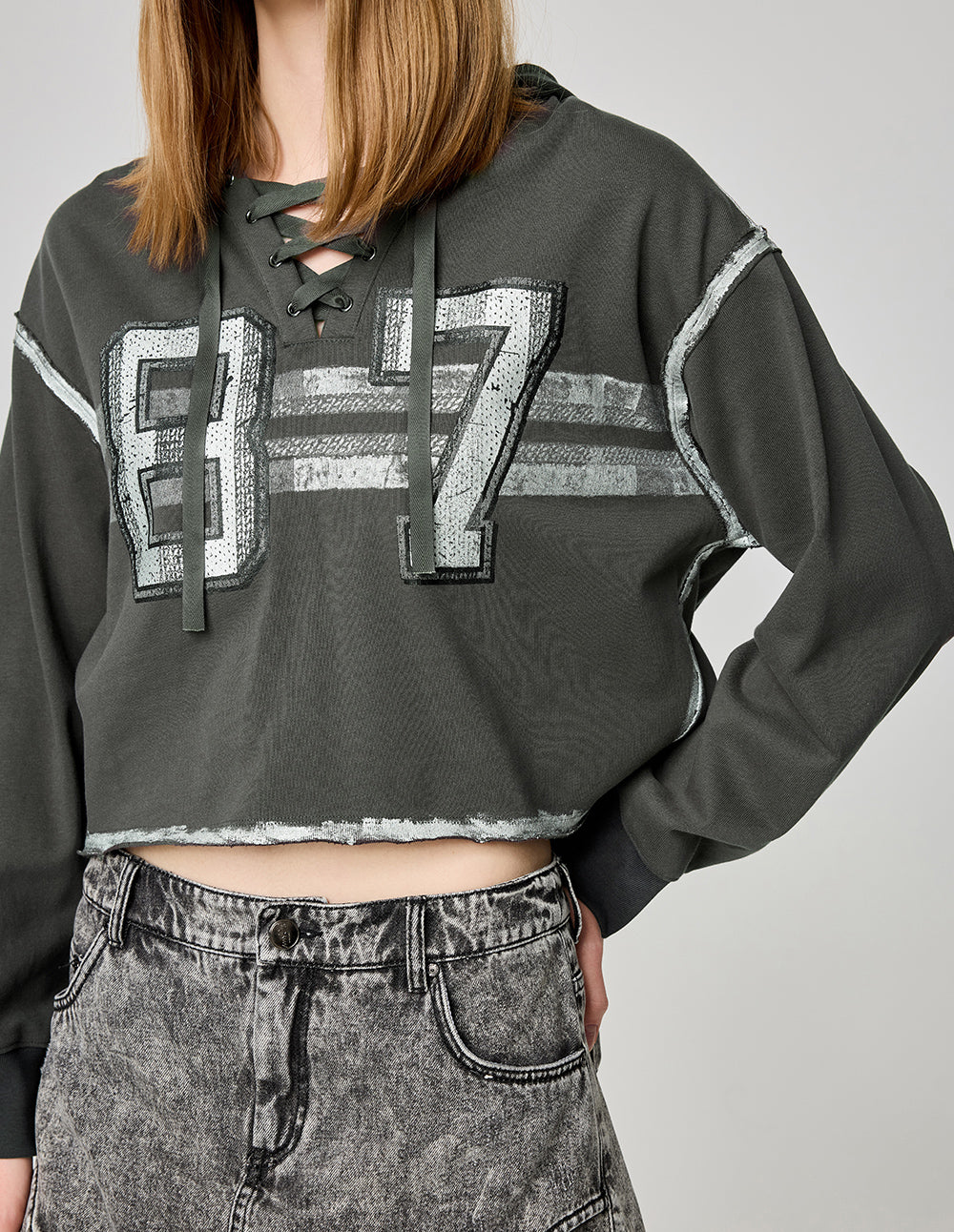 Women's Hand-Painted Graffiti Cotton Hooded Sweatshirt