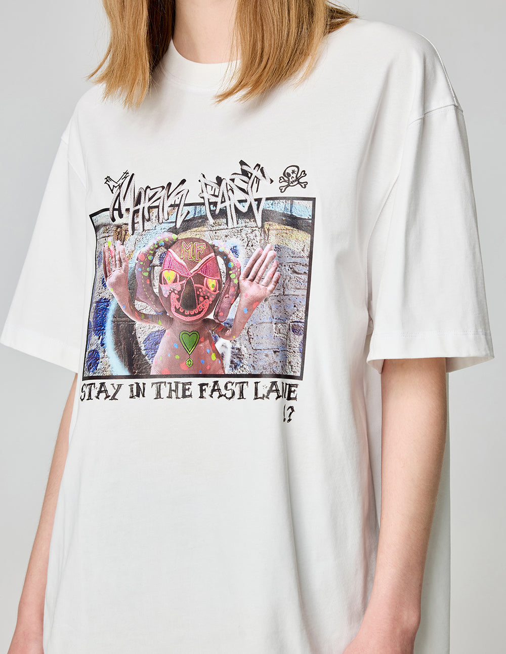 Couple Style T-Shirt With Troublesome Little Monster Print