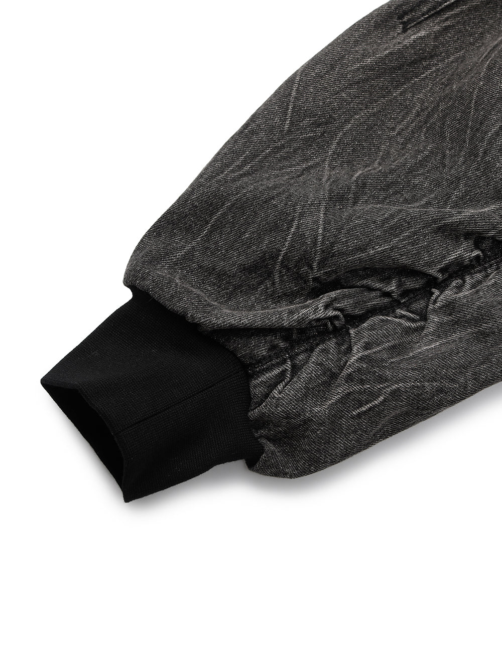 Ladies Washed Denim Baseball Jacket