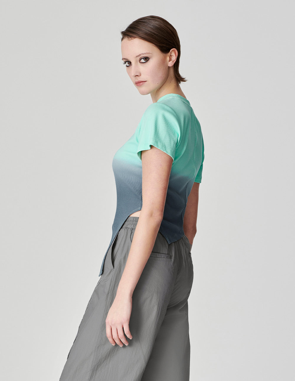 Women's Gradient Off-Shoulder T-Shirt