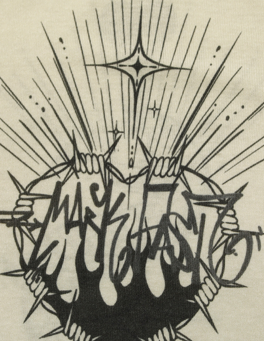 Printed Crew Neck Top