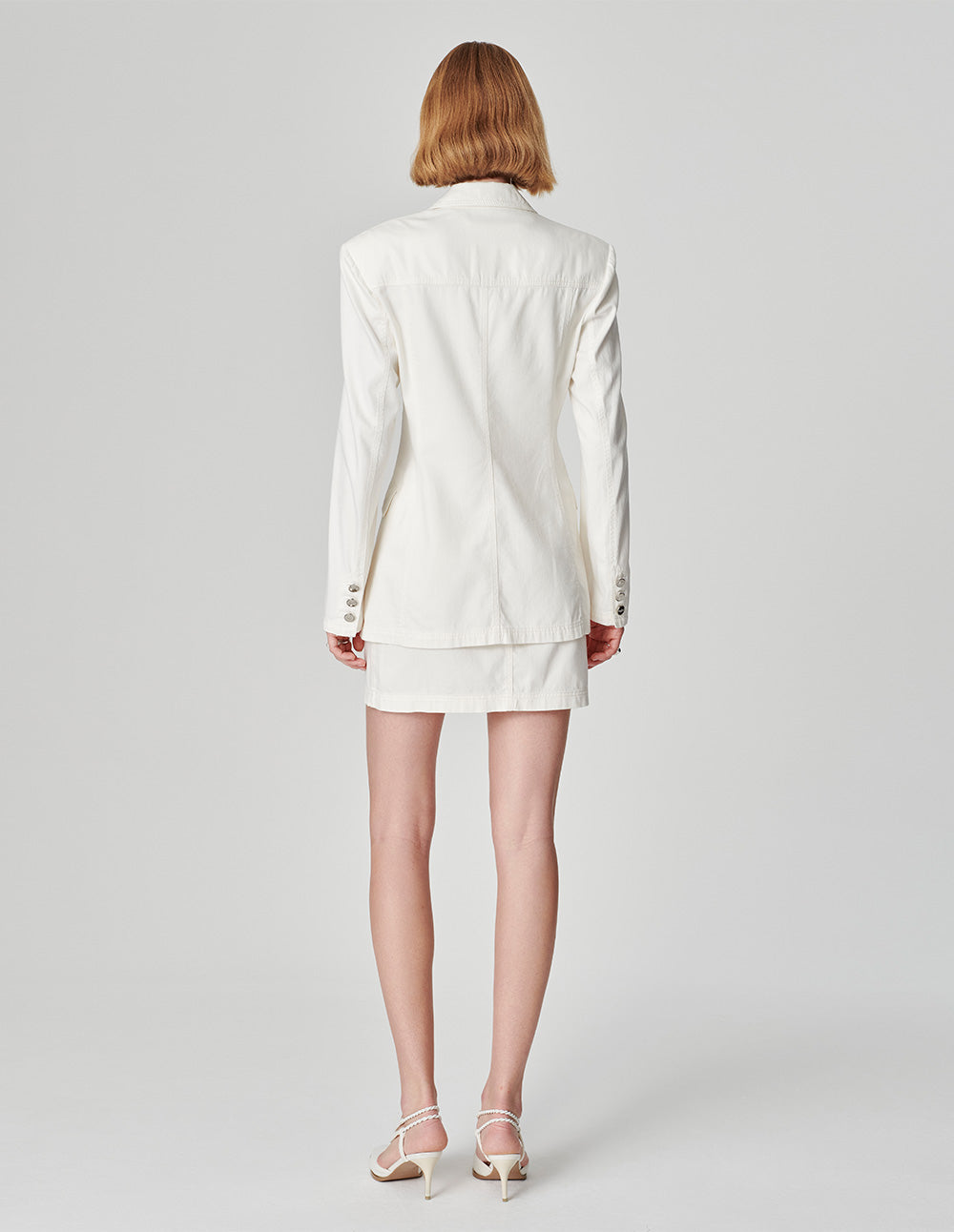 Women's Washed Denim Casual Suit Jacket