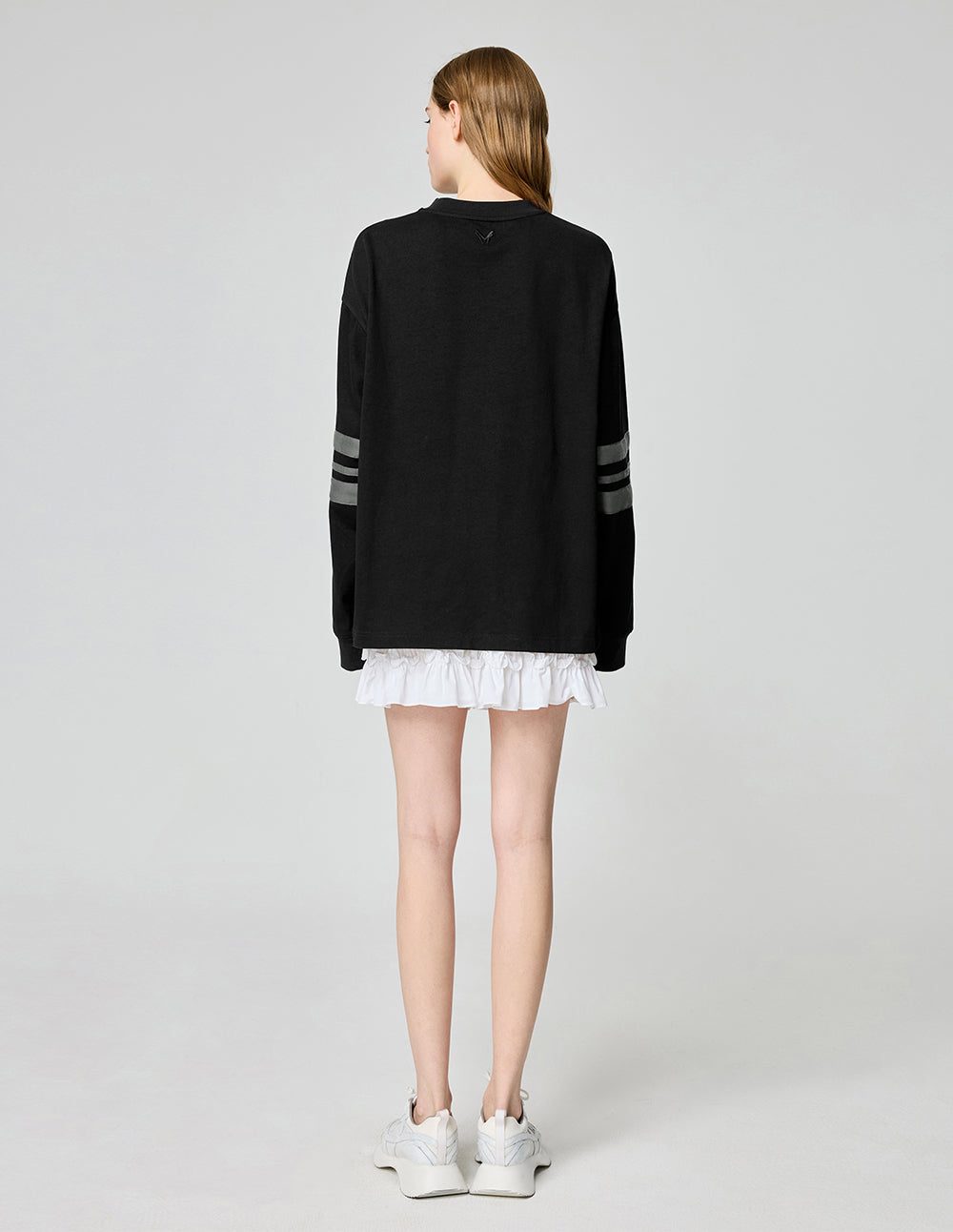 Couple Style Digital Graffiti Round Neck Pure Cotton Sweatshirt