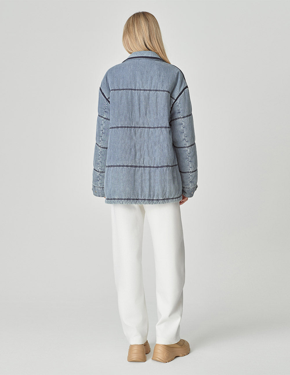 Couple Style Washed Denim Cotton Jacket