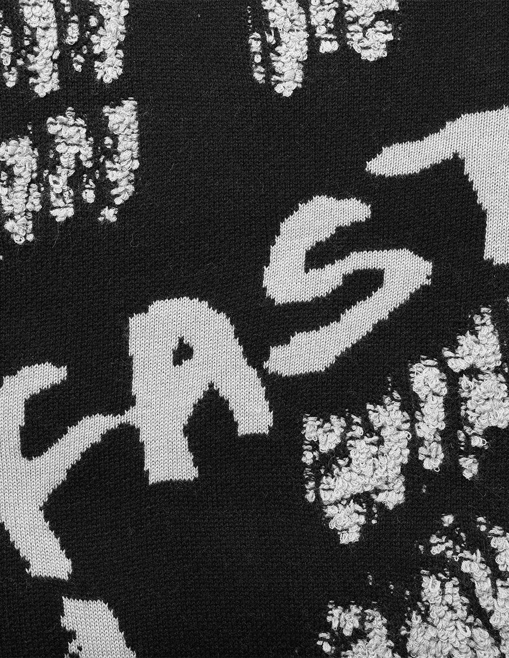 Men's Contrast Letter Jacquard Sweater