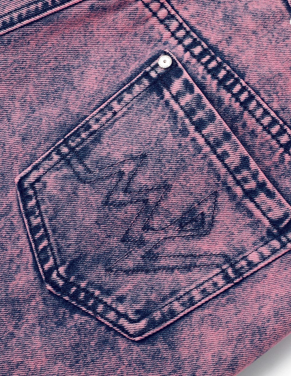 Women's Snowflake Washed Ripped Jean's